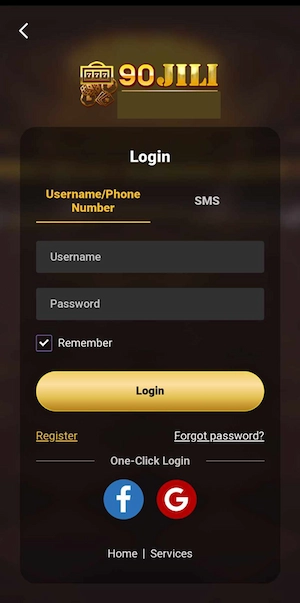 Click "Login"